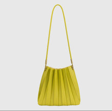 Load image into Gallery viewer, Carrie Medium Pleated Shoulder Bag in Pistachio