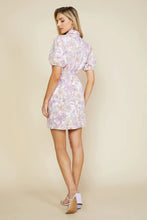Load image into Gallery viewer, Floral Twill Zip Up Dress
