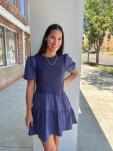 Load image into Gallery viewer, Cassandra Mixed Media Dress