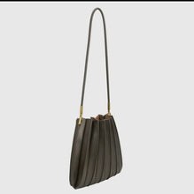 Load image into Gallery viewer, Carrie Medium Pleated Shoulder Bag in Olive