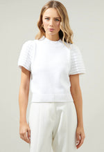 Load image into Gallery viewer, Pearla Crochet Sleeve Knit Sweater