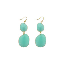 Load image into Gallery viewer, Aqua Stone Earrings