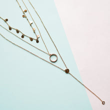 Load image into Gallery viewer, Circle Pendant Layered Necklace