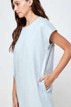 Load image into Gallery viewer, Blue Classic T-Shirt Dress