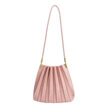 Load image into Gallery viewer, Carrie Medium Pleated Shoulder Bag in Blush