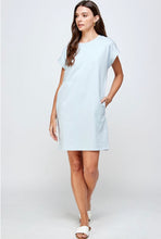 Load image into Gallery viewer, Blue Classic T-Shirt Dress