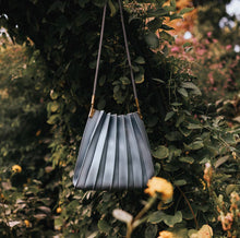 Load image into Gallery viewer, Carrie Medium Pleated Shoulder Bag in Slate Blue