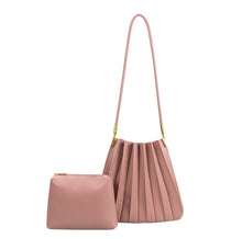 Load image into Gallery viewer, Carrie Medium Pleated Shoulder Bag in Mauve