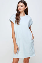 Load image into Gallery viewer, Blue Classic T-Shirt Dress