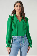 Load image into Gallery viewer, Karly Lace Trim Blouse