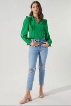 Load image into Gallery viewer, Karly Lace Trim Blouse
