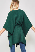 Load image into Gallery viewer, Front Tie Poncho Cardigan