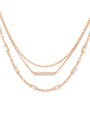 Load image into Gallery viewer, Addison Multi Strand Necklace in ROSEGOLD
