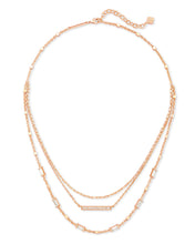 Load image into Gallery viewer, Addison Multi Strand Necklace in ROSEGOLD