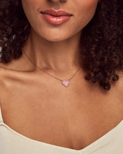 Load image into Gallery viewer, Ari Heart Ivory MOP Pendant Necklace