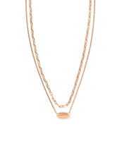 Load image into Gallery viewer, Brooke Multi Strand Necklace in Rose Gold