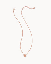 Load image into Gallery viewer, Davie Rose Gold Pendant Necklace in Rose Gold Drusy