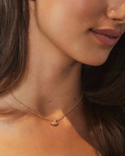 Load image into Gallery viewer, Davie Rose Gold Pendant Necklace in Rose Gold Drusy