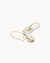 Load image into Gallery viewer, Davis Gold Drop Earrings in Iridescent Opalite
