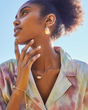 Load image into Gallery viewer, Elisa Satellite Necklace GOLD PINK WATERCOLOR