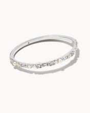 Load image into Gallery viewer, Madelyn Bangle Bracelet in Rhodium