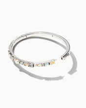 Load image into Gallery viewer, Madelyn Bangle Bracelet in Rhodium