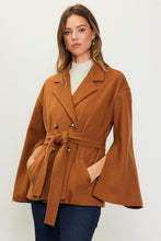 Load image into Gallery viewer, The Audrey Split Sleeve Cape Wool Coat
