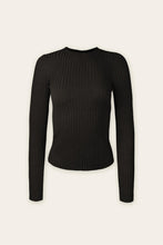 Load image into Gallery viewer, The Danny Back to Basic Ribbed Sweater in Black
