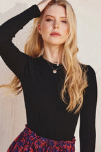 Load image into Gallery viewer, The Danny Back to Basic Ribbed Sweater in Black
