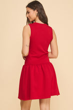 Load image into Gallery viewer, The Abby Sleeveless Drop Waist Dress
