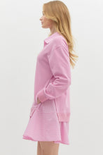Load image into Gallery viewer, The Pullover Twofer Pinstripe Dress
