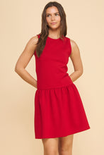 Load image into Gallery viewer, The Abby Sleeveless Drop Waist Dress
