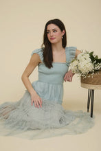 Load image into Gallery viewer, The Jillian Dot Chiffon Smocked Tiered Midi Dress
