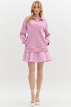 Load image into Gallery viewer, The Pullover Twofer Pinstripe Dress
