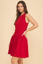 Load image into Gallery viewer, The Abby Sleeveless Drop Waist Dress
