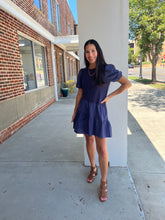 Load image into Gallery viewer, Cassandra Mixed Media Dress
