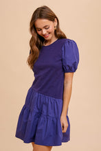 Load image into Gallery viewer, Cassandra Mixed Media Dress
