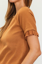 Load image into Gallery viewer, The Stacy Ruffle Hem Knit Top
