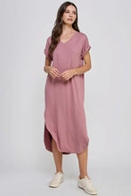 Load image into Gallery viewer, Everyday Butter Soft V-Neck Maxi in Mauve
