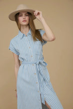 Load image into Gallery viewer, The Classic Stripe Chambray Dress
