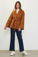 Load image into Gallery viewer, The Audrey Split Sleeve Cape Wool Coat
