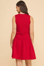 Load image into Gallery viewer, The Abby Sleeveless Drop Waist Dress
