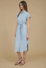 Load image into Gallery viewer, The Classic Stripe Chambray Dress
