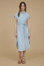Load image into Gallery viewer, The Classic Stripe Chambray Dress
