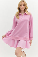 Load image into Gallery viewer, The Pullover Twofer Pinstripe Dress
