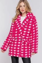 Load image into Gallery viewer, The Mallorie Check Print Boucle Coat
