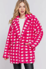 Load image into Gallery viewer, The Mallorie Check Print Boucle Coat

