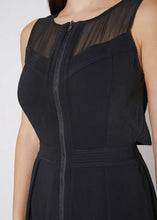 Load image into Gallery viewer, Open Mesh Back with Front Zipper Dress
