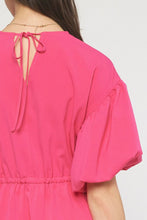 Load image into Gallery viewer, The Max Puff Sleeve Drawstring Dress
