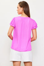 Load image into Gallery viewer, Pink Scout Double Ruffle Sleeve Layer Blouse
